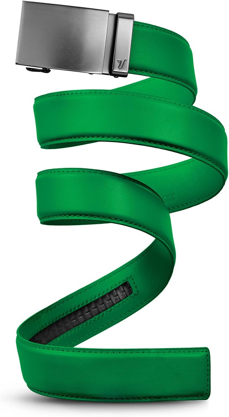 Mission Belt Men's Leather Ratchet Belt for Perfect Fit Every Time
