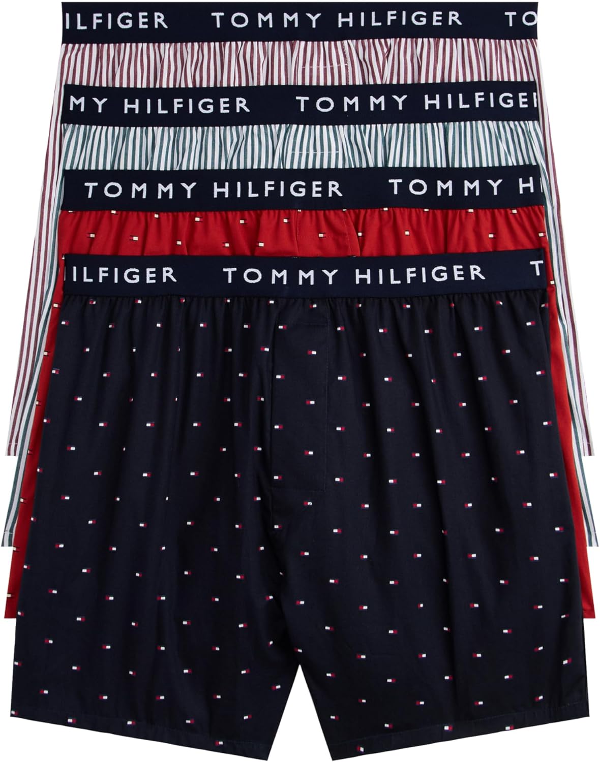 Tommy Hilfiger Cotton Classic Woven Boxer 4-Pack for Men