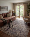 Georgie GER-05 Denim/Spice Area Rug 8ft-4in x 11ft-6in