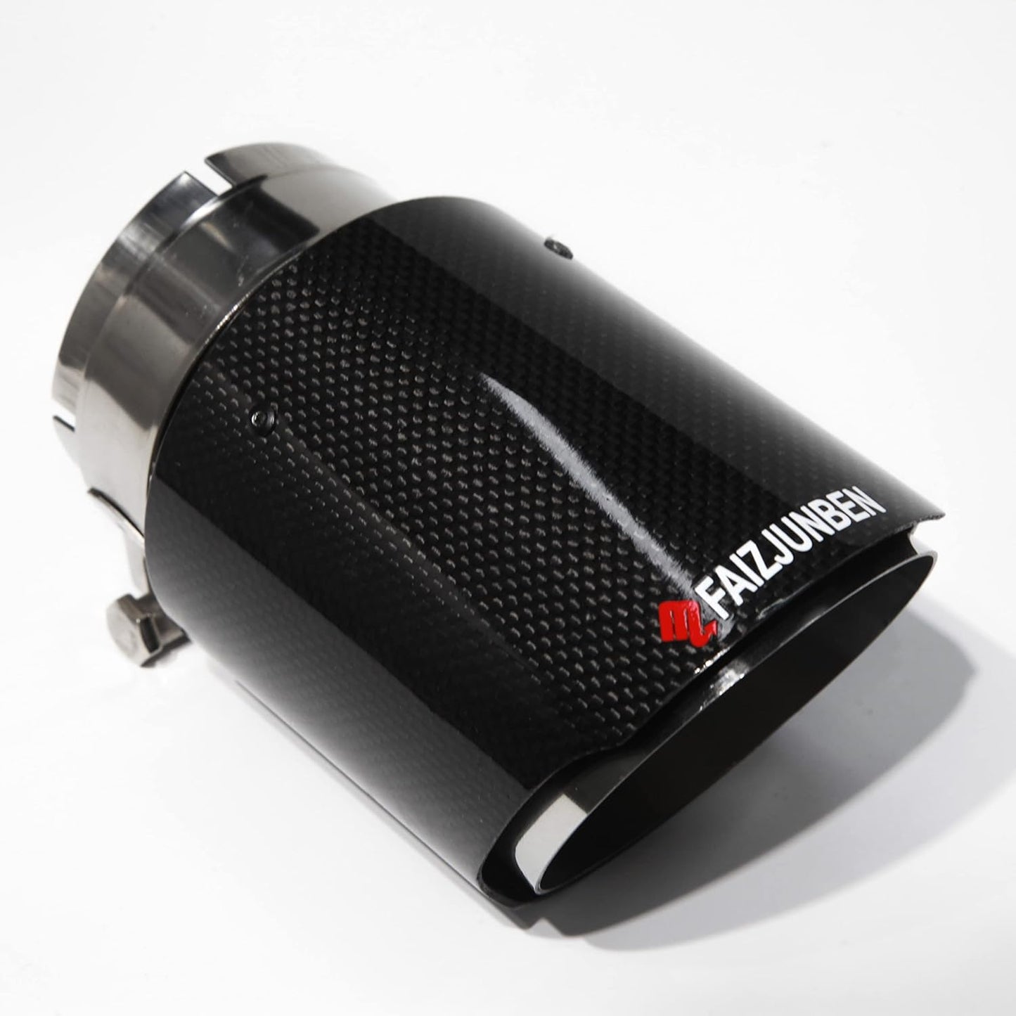 3 Inch Intake Glossy Carbon Fiber Auto Tailpipe for Vehicles