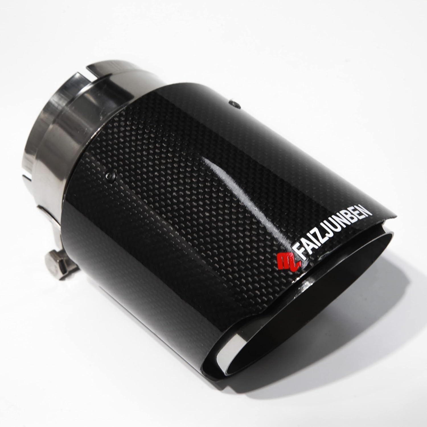 3 Inch Intake Glossy Carbon Fiber Auto Tailpipe for Vehicles
