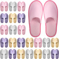 Geyoga 24 Pairs Disposable Slippers for Guests - Bulk Spa & Hotel