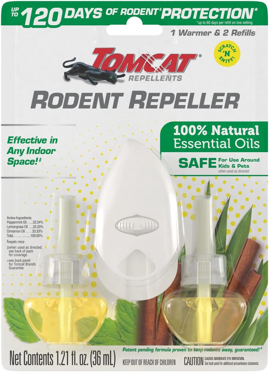 Tomcat Rodent Repeller - Essential Oil Plug-In Kit