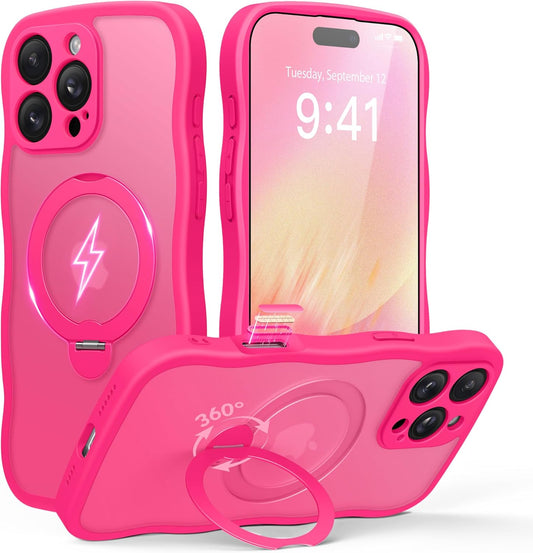 GolbinBox iPhone 16 Pro Max Case with 360 Rotatable Stand