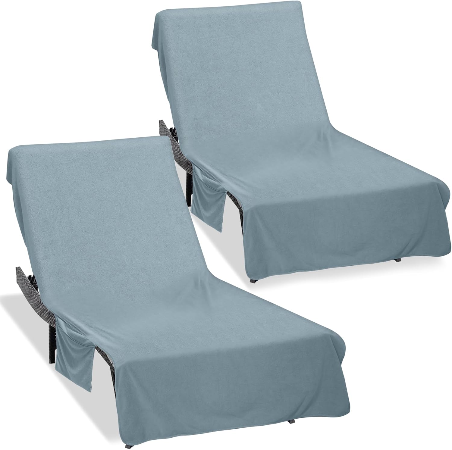 Super Soft Lounge Chair Towel Cover Pack of 2 for Beach Use