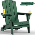 Folding Adirondack Chair - Compact HDPE All-Weather Patio Chair