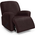 Leather Like Oversized Recliner Chair Cover - X-Large Chocolate