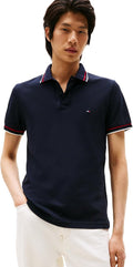 Tommy Hilfiger Slim Fit Short Sleeve Polo Shirt - Stretch & Organic