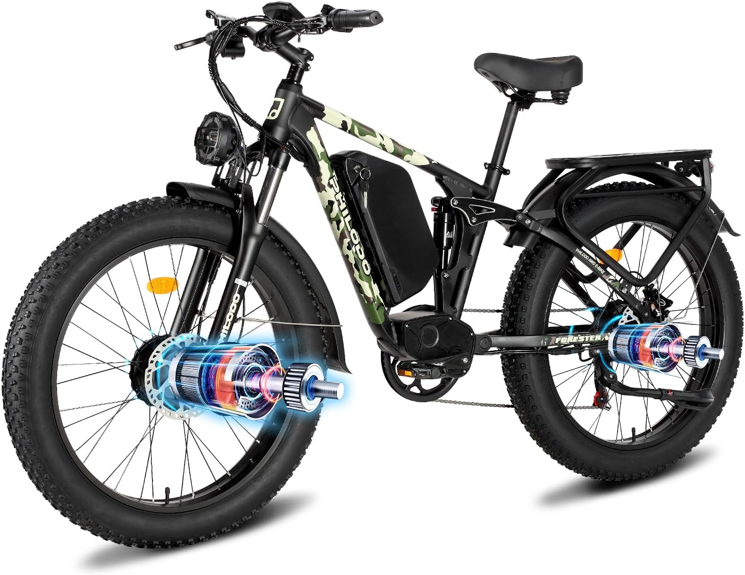 5000W Dual Motor Electric Bicycle for All Terrain Adventures
