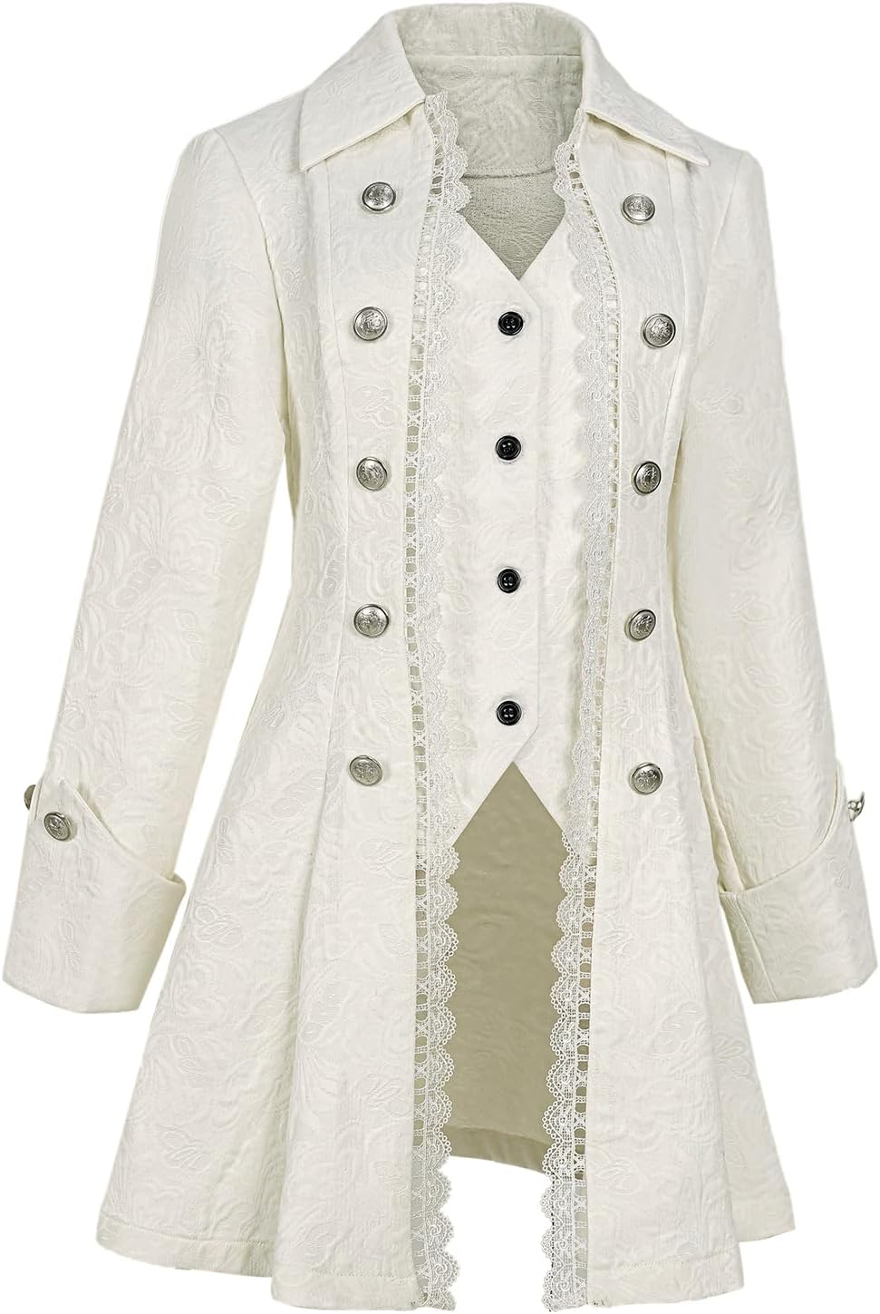 Women's Steampunk Pirate Jacket for Gothic and Medieval Styles