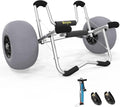Kayak Cart Trolley with 12in Beach Wheels - Easy Sand Transport