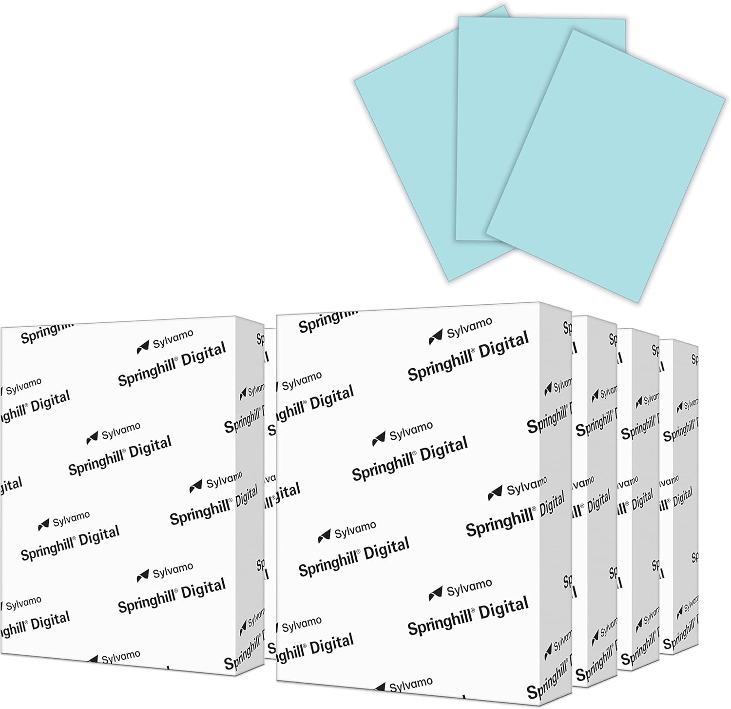 Springhill 110lb Blue Cardstock Paper for Vibrant Printing Needs
