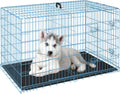 FDW Dog Crate 24 in Folding Metal Wire Crate - Durable, Portable