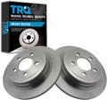 TRQ Rear Brake Rotors Set Solid Compatible with 2003 Ford Explorer