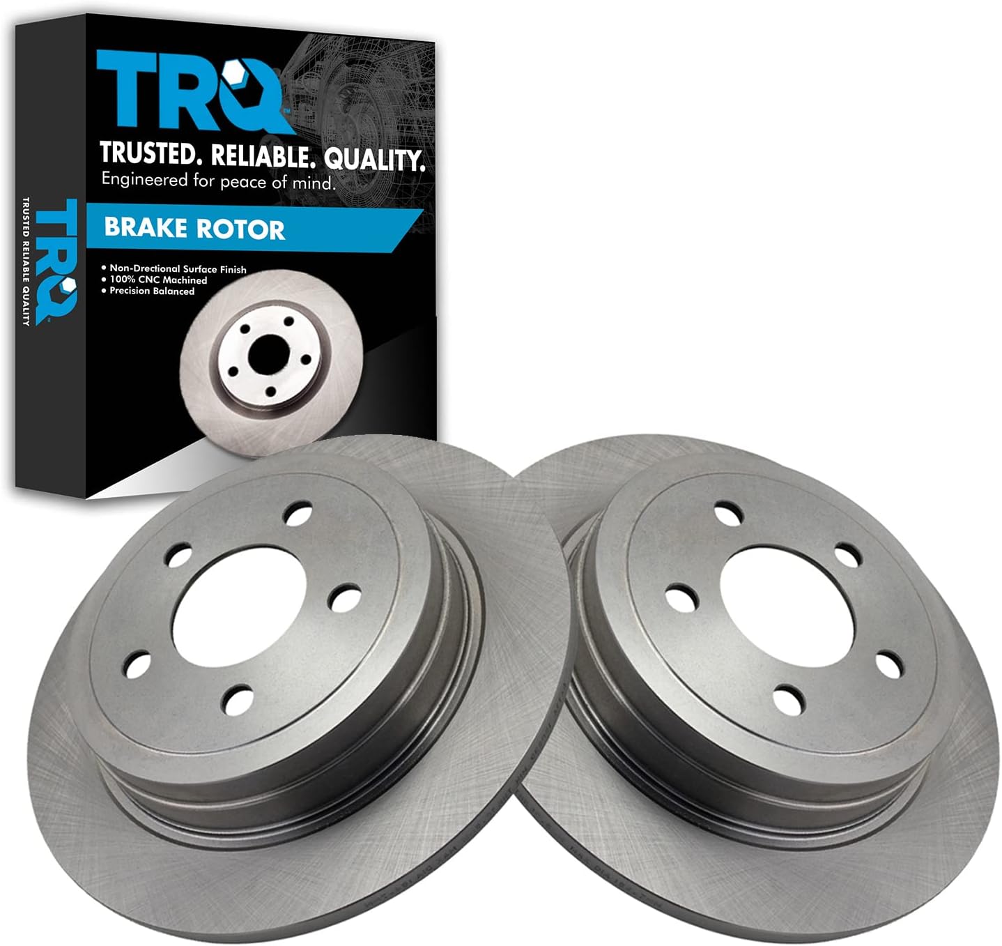 TRQ Rear Brake Rotors Set for 2003 Ford Explorer Sport Trac