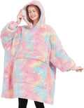 Glow in The Dark Wearable Blanket Hoodie for Adults - Cozy Oversized