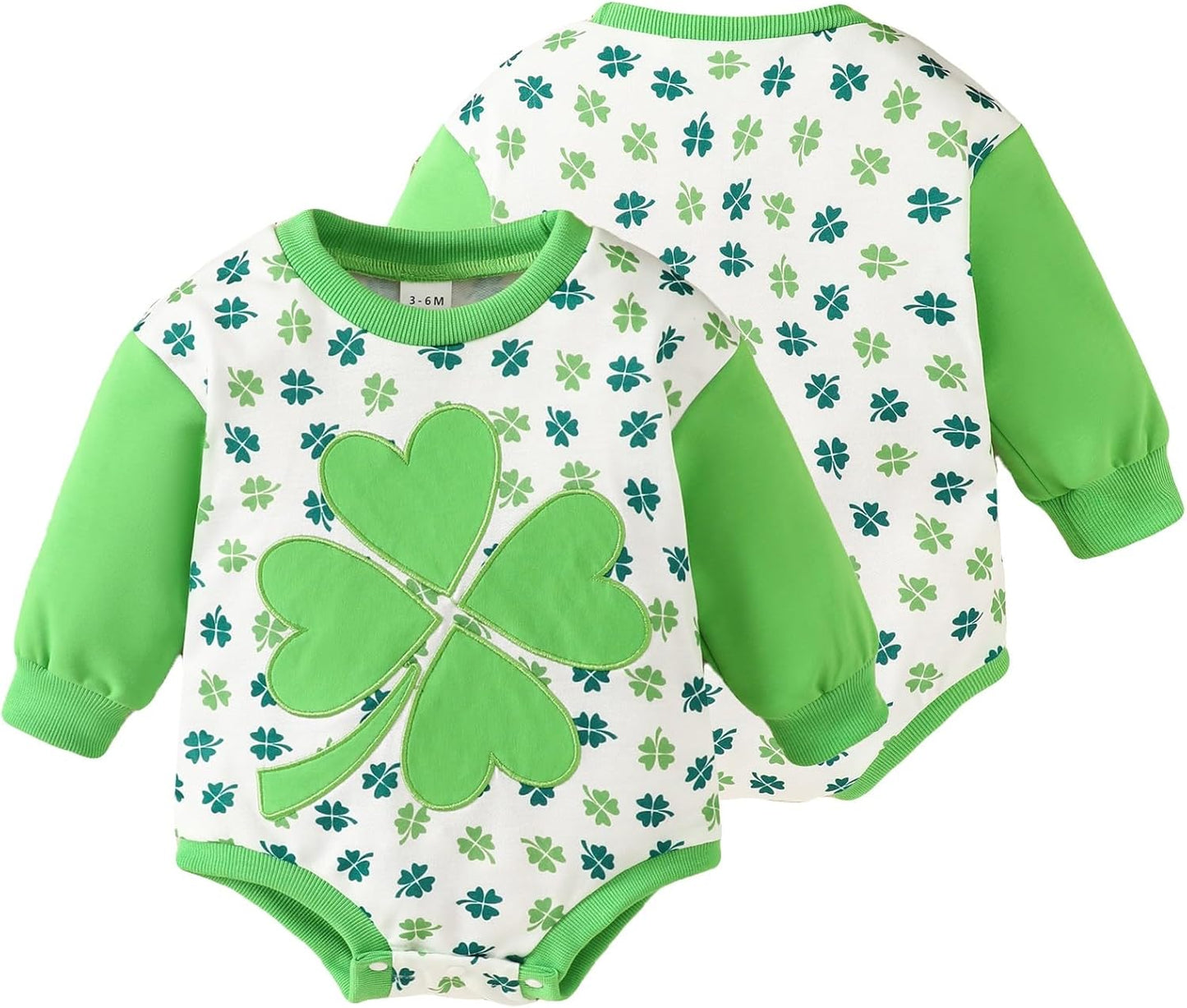 St. Patrick's Day Romper for Baby Girls - Adorable Luck Charm!