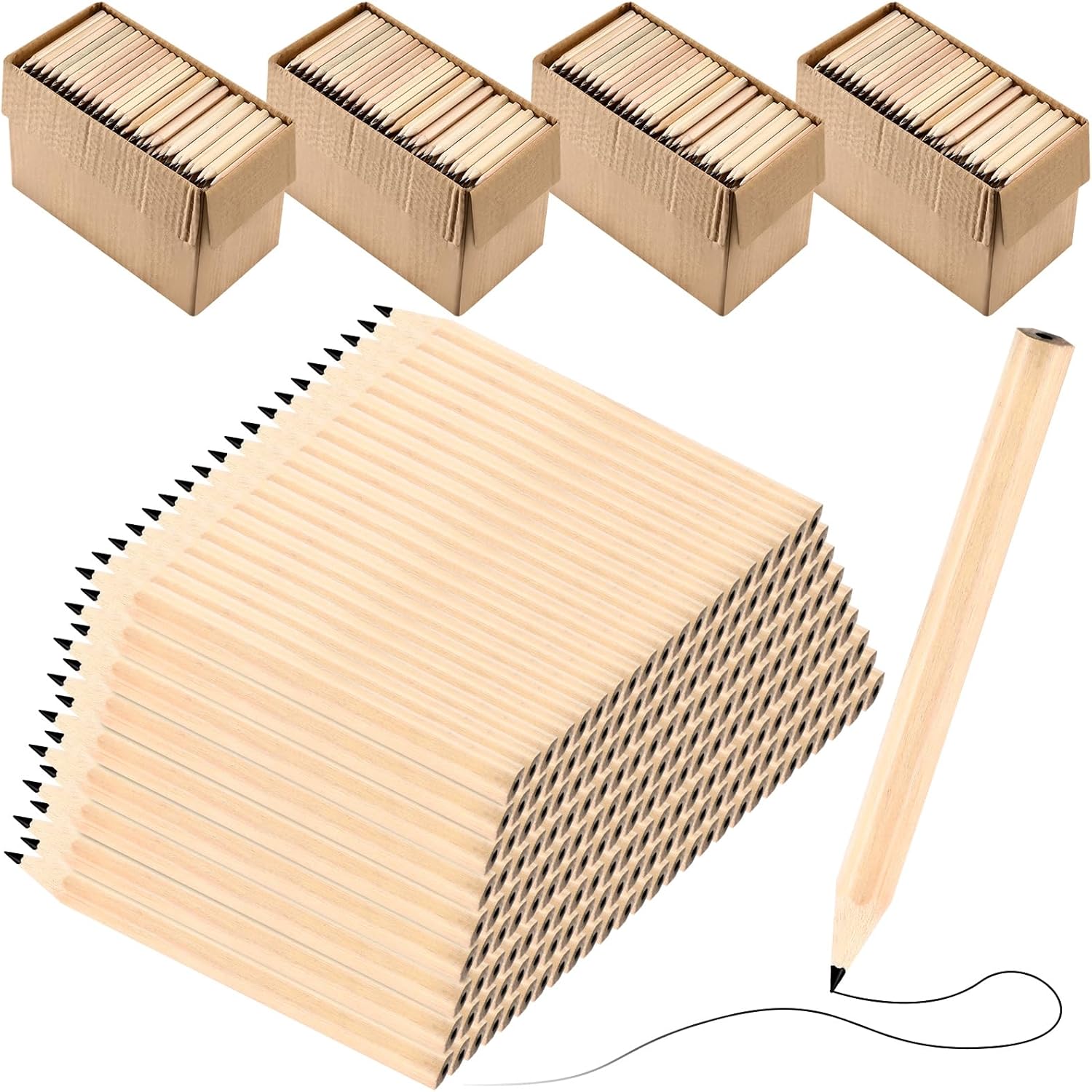 Yexiya Golf Pencils Bulk Half 2 HB Mini Pencils for Kids