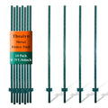 Fence Posts 7 Feet Pack of 10 - No Dig Metal U-Post for Garden Fencing