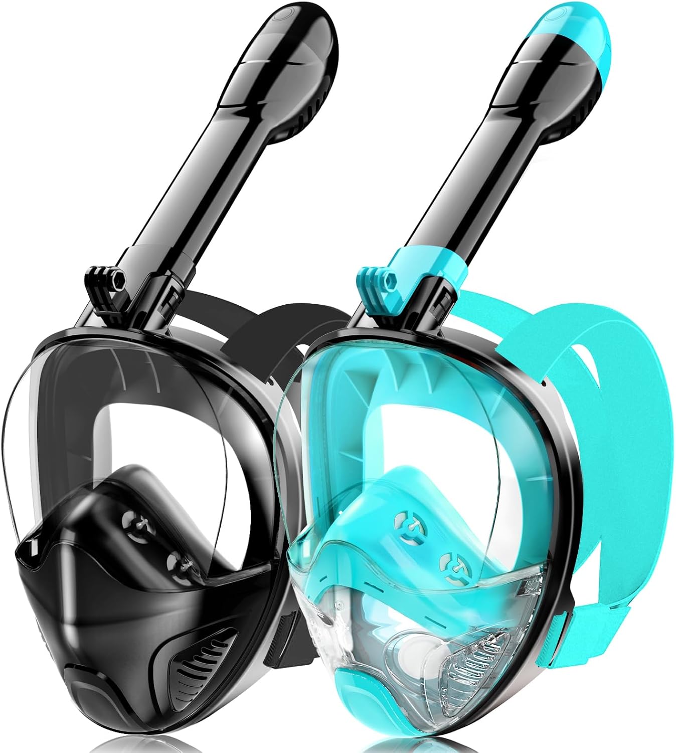 Full Face Snorkel Mask with Panoramic 180 View for Adults