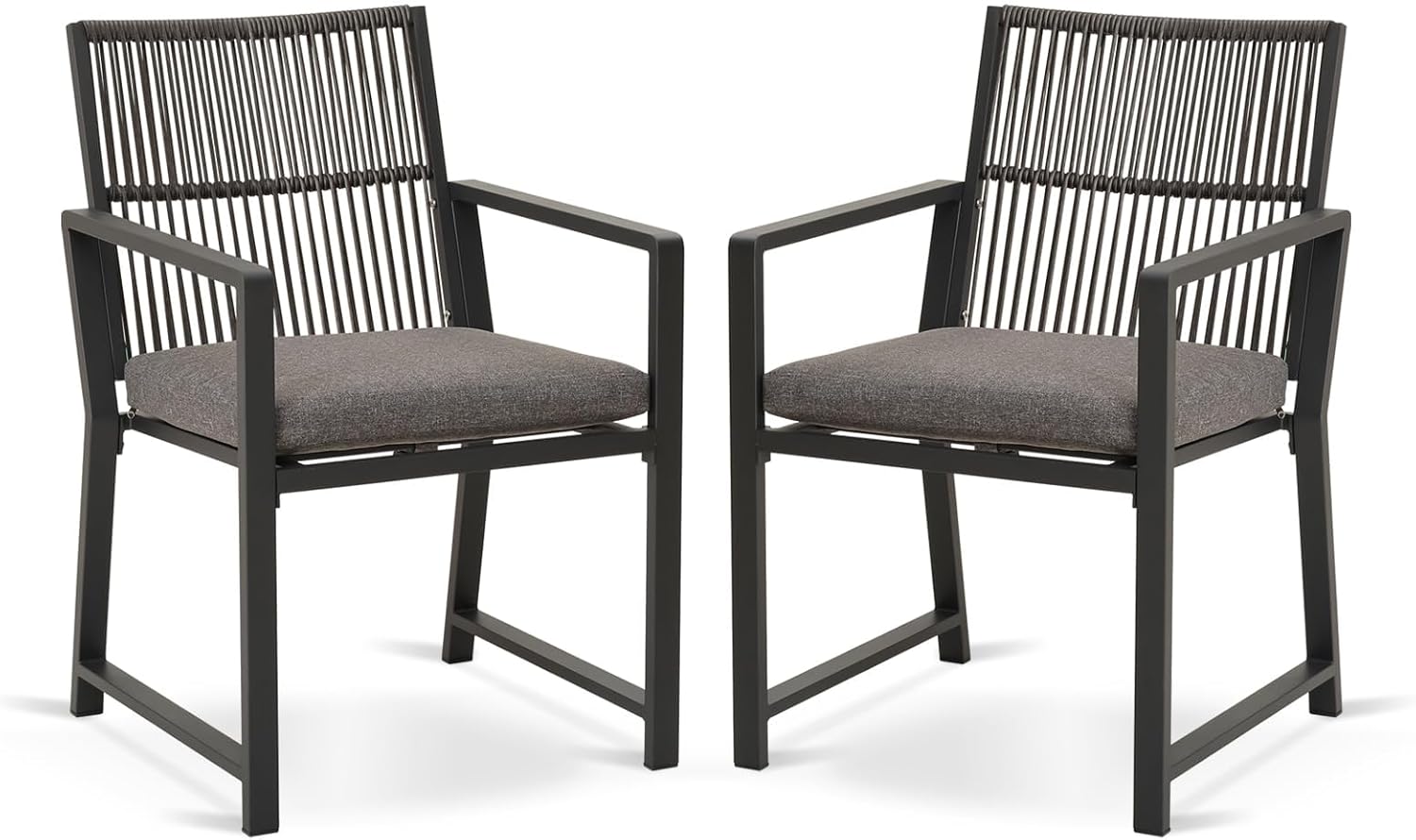 Aluminum Outdoor Patio Dining Chairs with Ergonomic Design