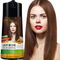 Herbishh Hair Color Shampoo Light Brown - Gray Coverage & Nourish