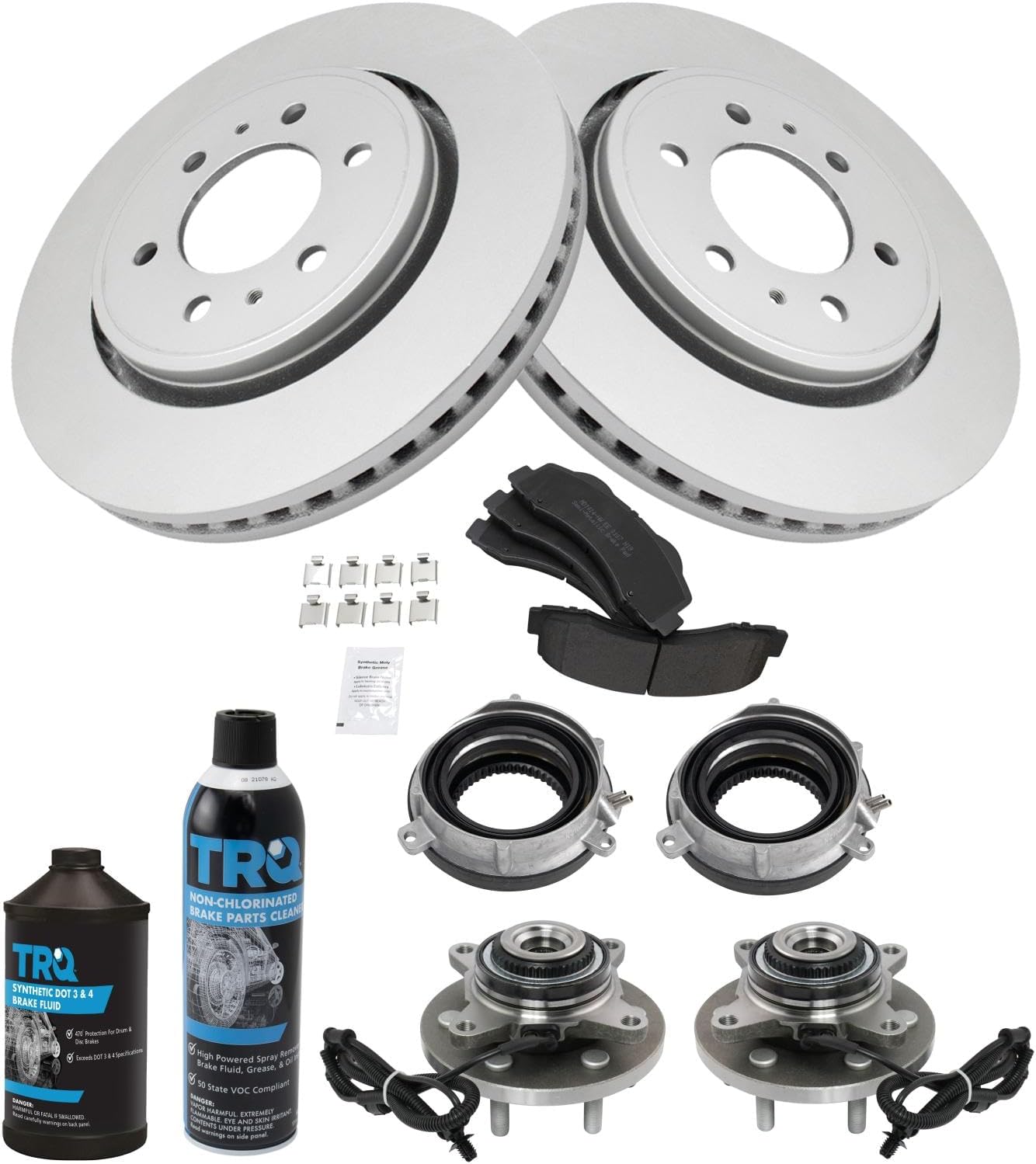 TRQ Front Brake Pad & Rotor Kit for 2015-2017 Ford F-150