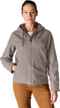 Carhartt Women's Loose Fit Sherpa Lined Washed Duck Jacket - Durable