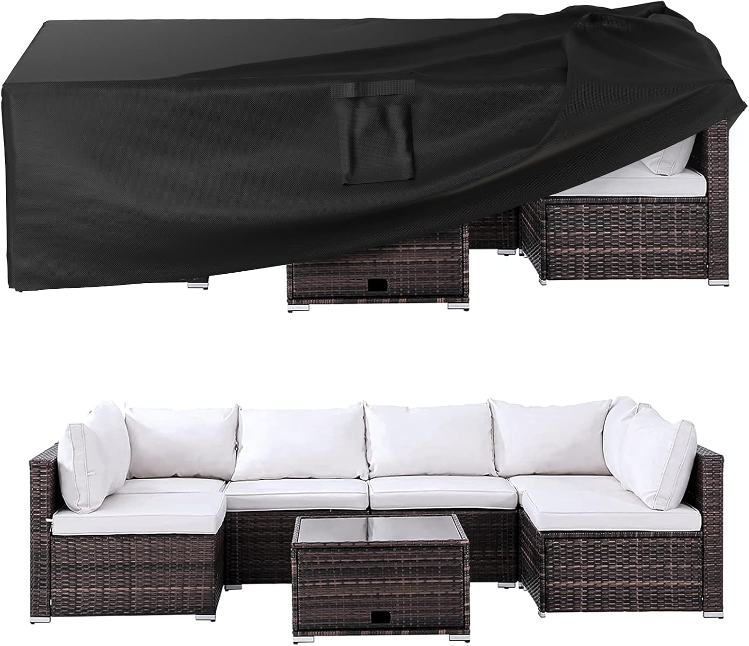 Patio Furniture Covers Waterproof Heavy Duty 600D for Outdoor Use