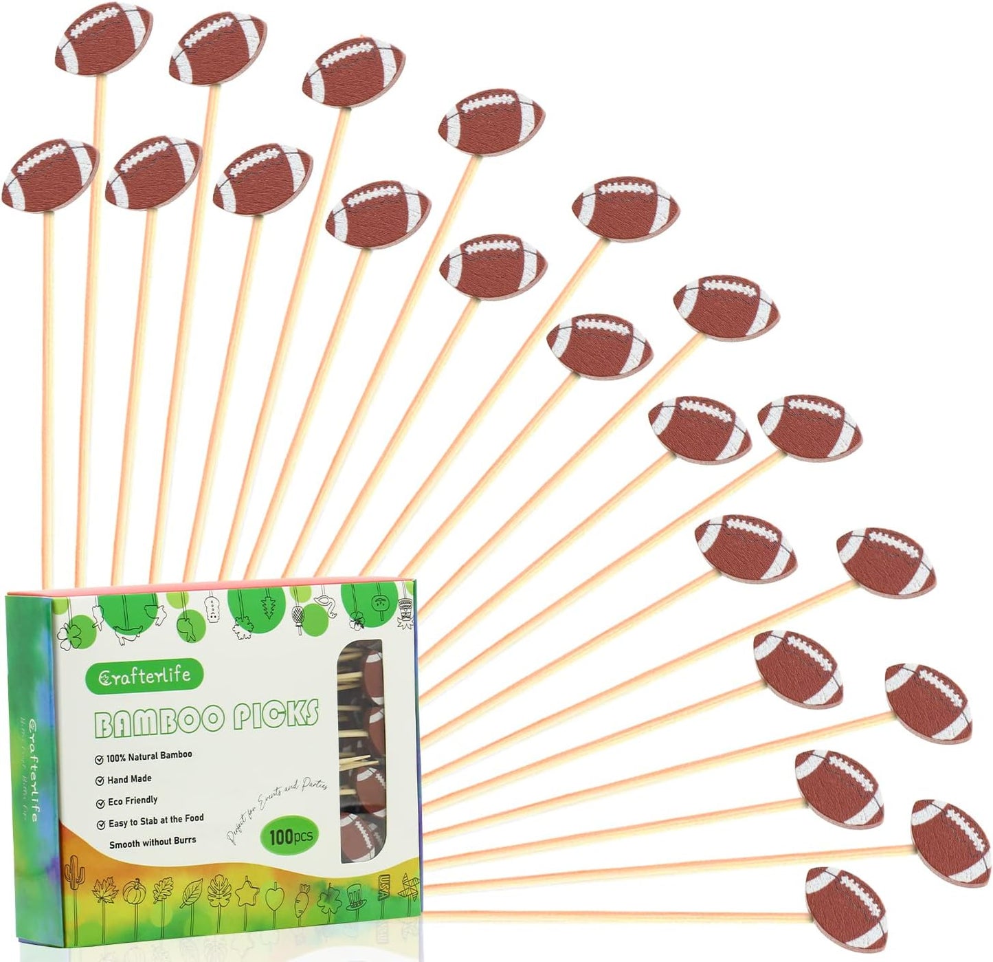 Fanardus Football Cocktail Picks - Sporty Party Perfection!