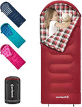 Kids Sleeping Bag 45 F Lightweight Waterproof Flannel - Warm & Compact