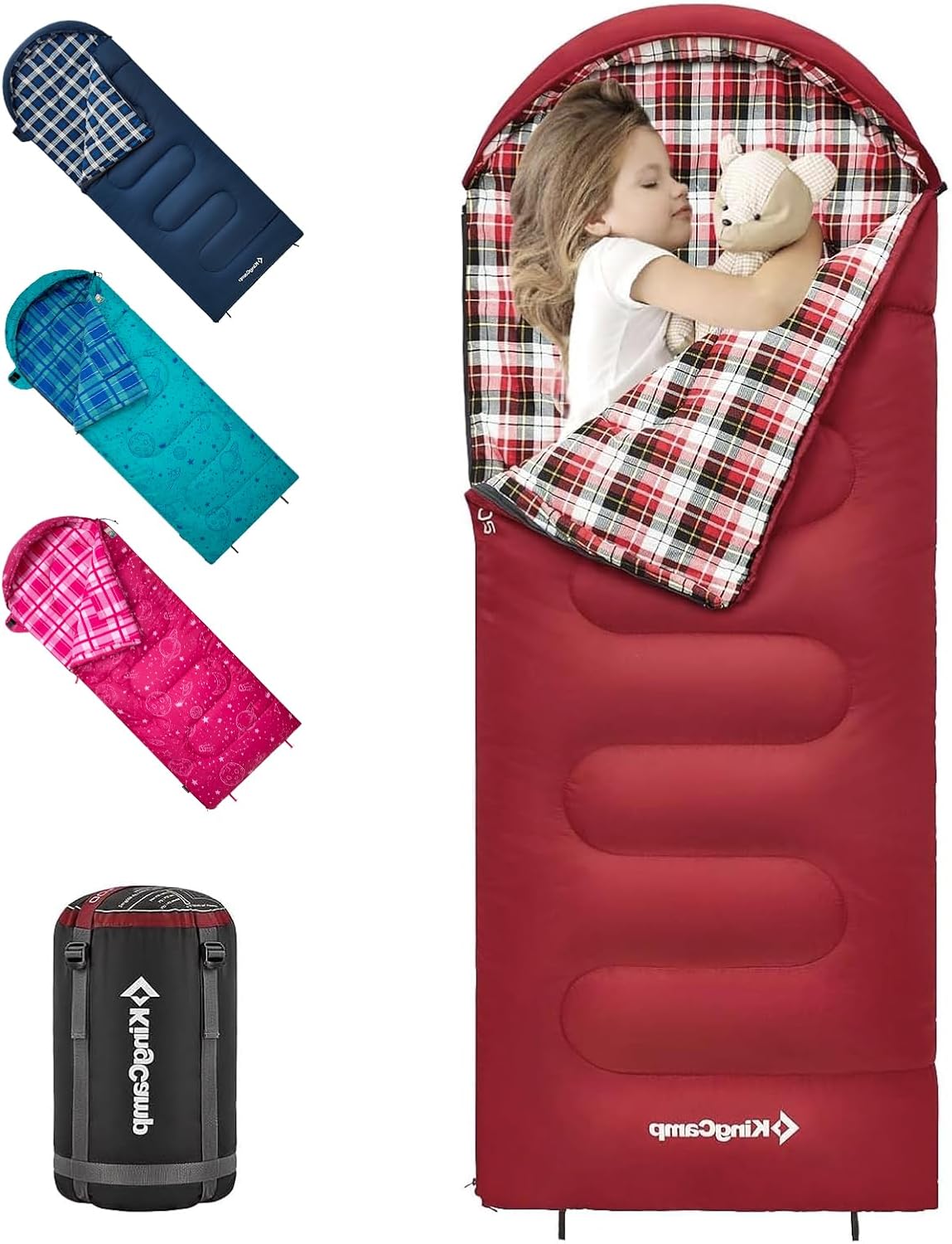 KingCamp 45 F Kids Sleeping Bag for Cold Weather Adventures
