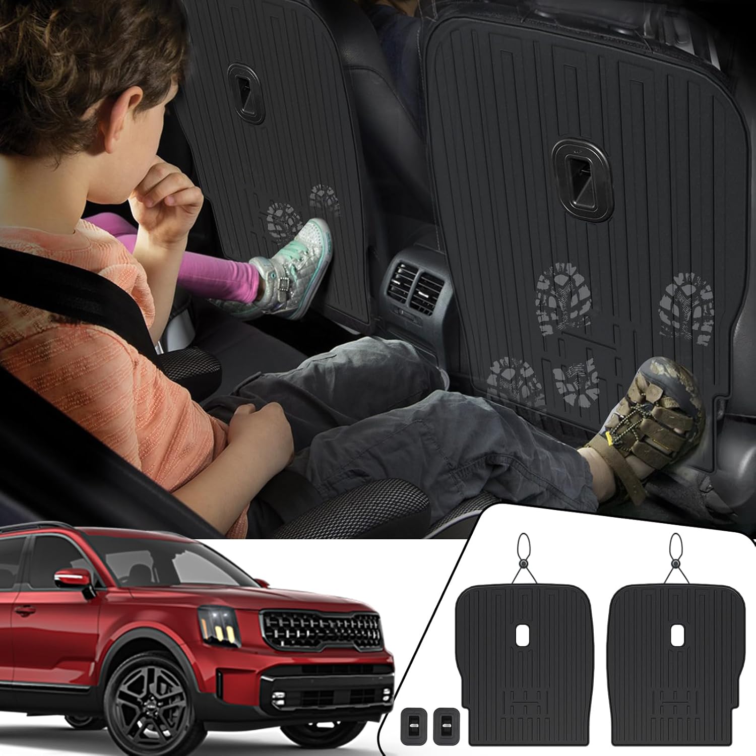 Kick Mats for 2020-2025 Kia Telluride - All Weather Protection