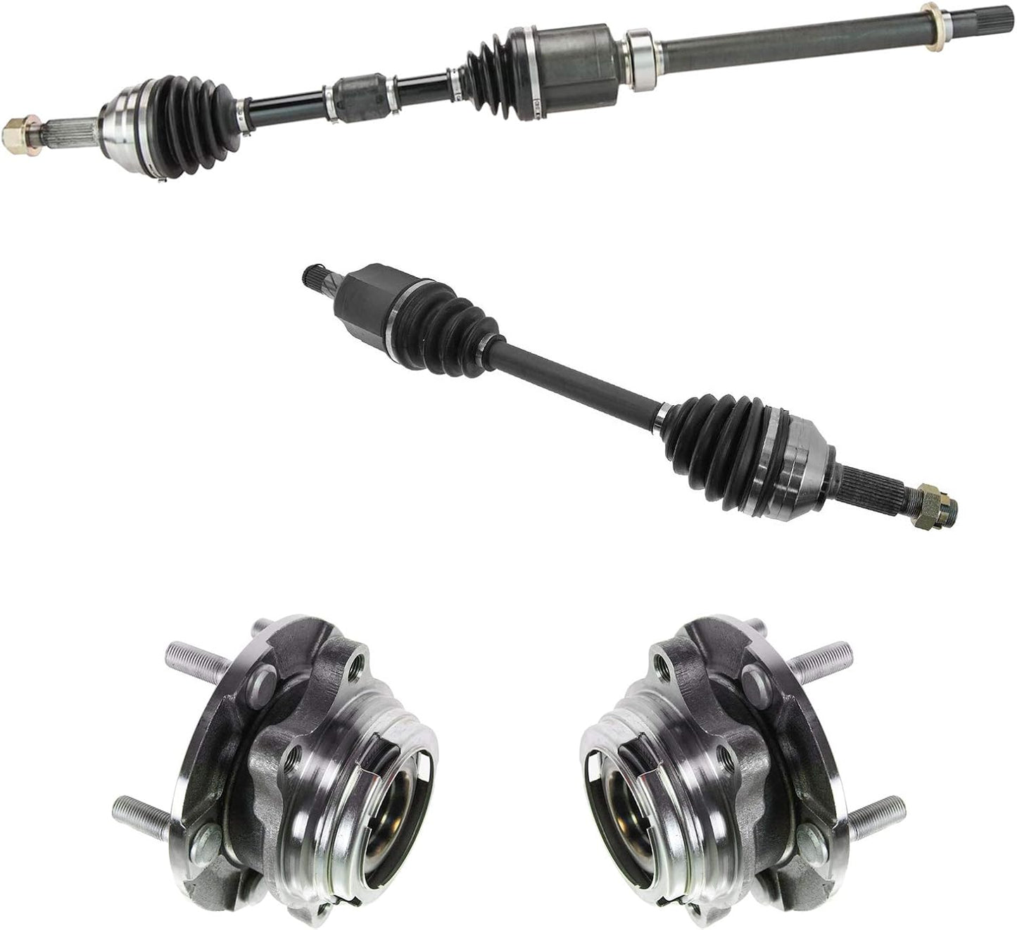 TRQ Front Driver & Passenger Side Drivetrain Kit for Nissan
