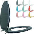 Elongated Toilet Seat Wood with Zinc Alloy Hinges for Comfort