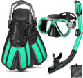 Snorkeling Gear for Adults - 4 in 1 Snorkel Set with Fins