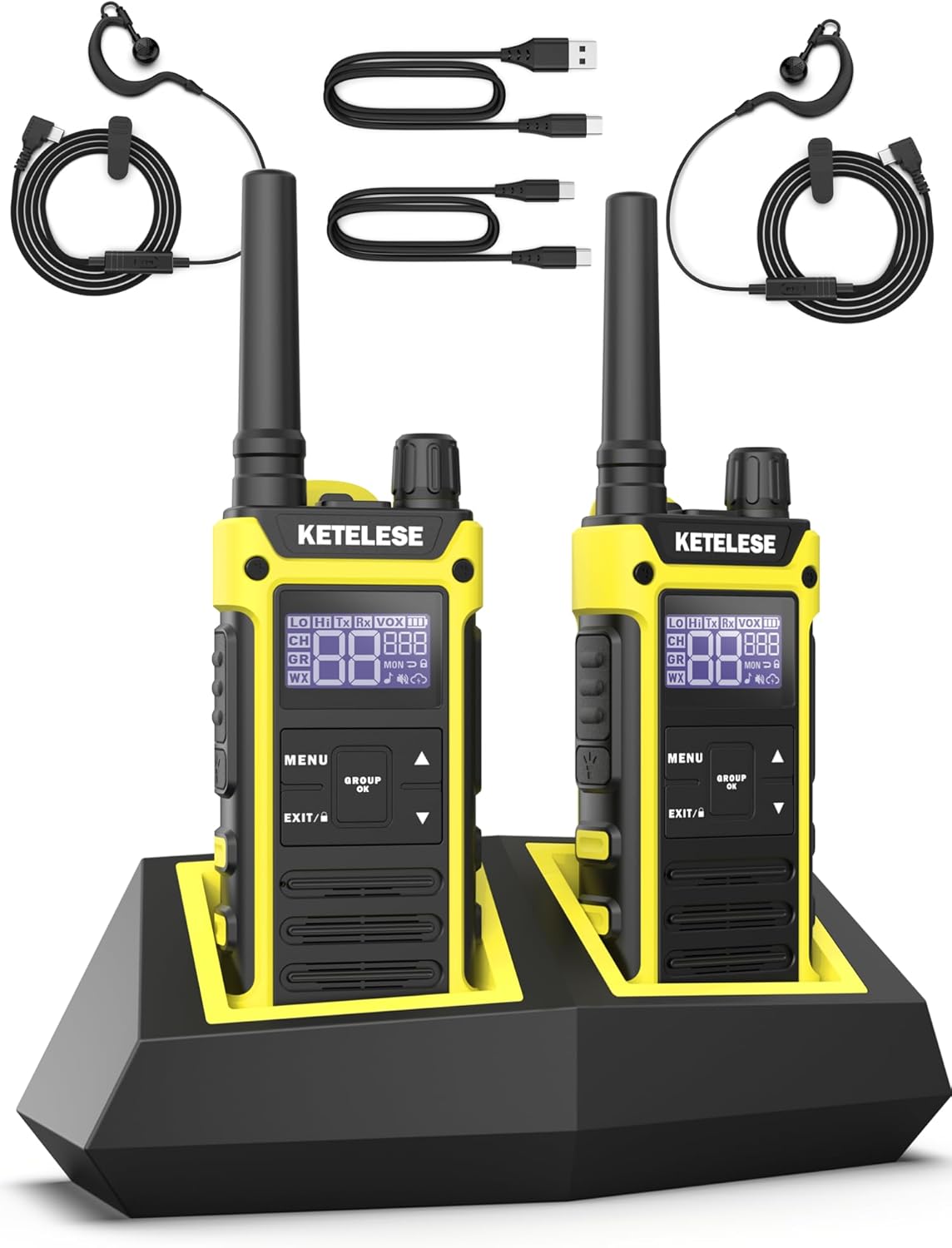 KETELESE T3F Waterproof Walkie Talkies for Outdoor Adventures