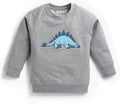 Embroidered Crewneck Sweatshirt for Girls & Boys - Organic Cotton Fit