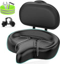 BLUEWIND Oversized Bike Seat with Backrest - Comfortable Wide Saddle