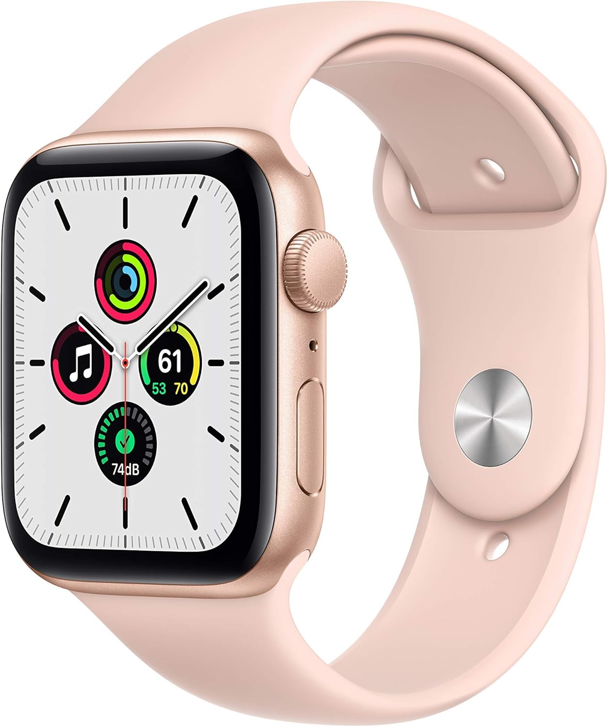 Renewed Apple Watch SE - 44mm Gold GPS Pink Sand Band