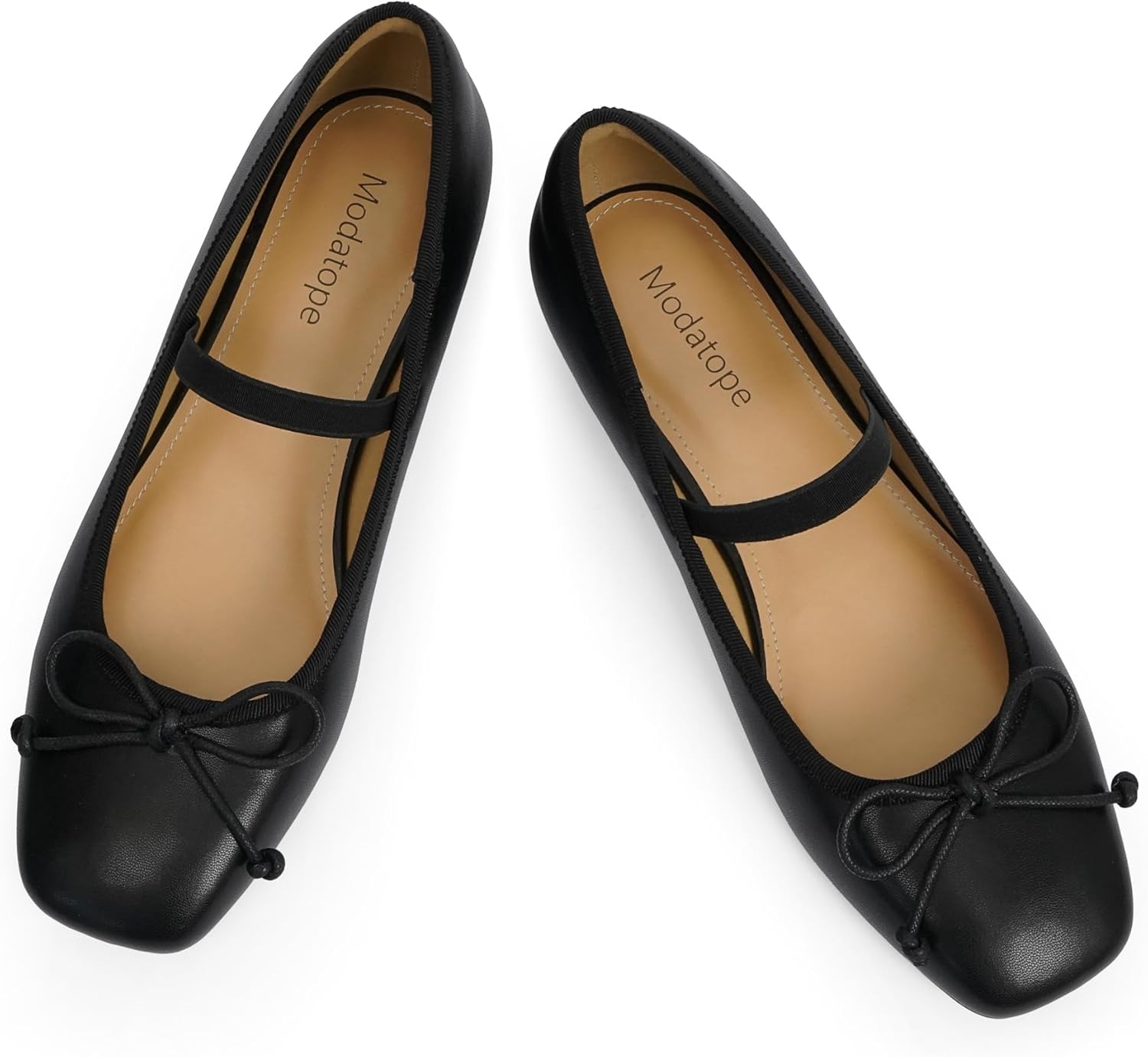 Modatope Ballet Flats with Bow for Women - Elegant and Comfortable