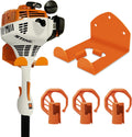 3 Pack Heavy Duty Garage Storage Hooks + Trimmer Rack - Sturdy Tool