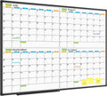 Magnetic Dry Erase Calendar Whiteboard 48 x 36 in - 4 Month Planner be