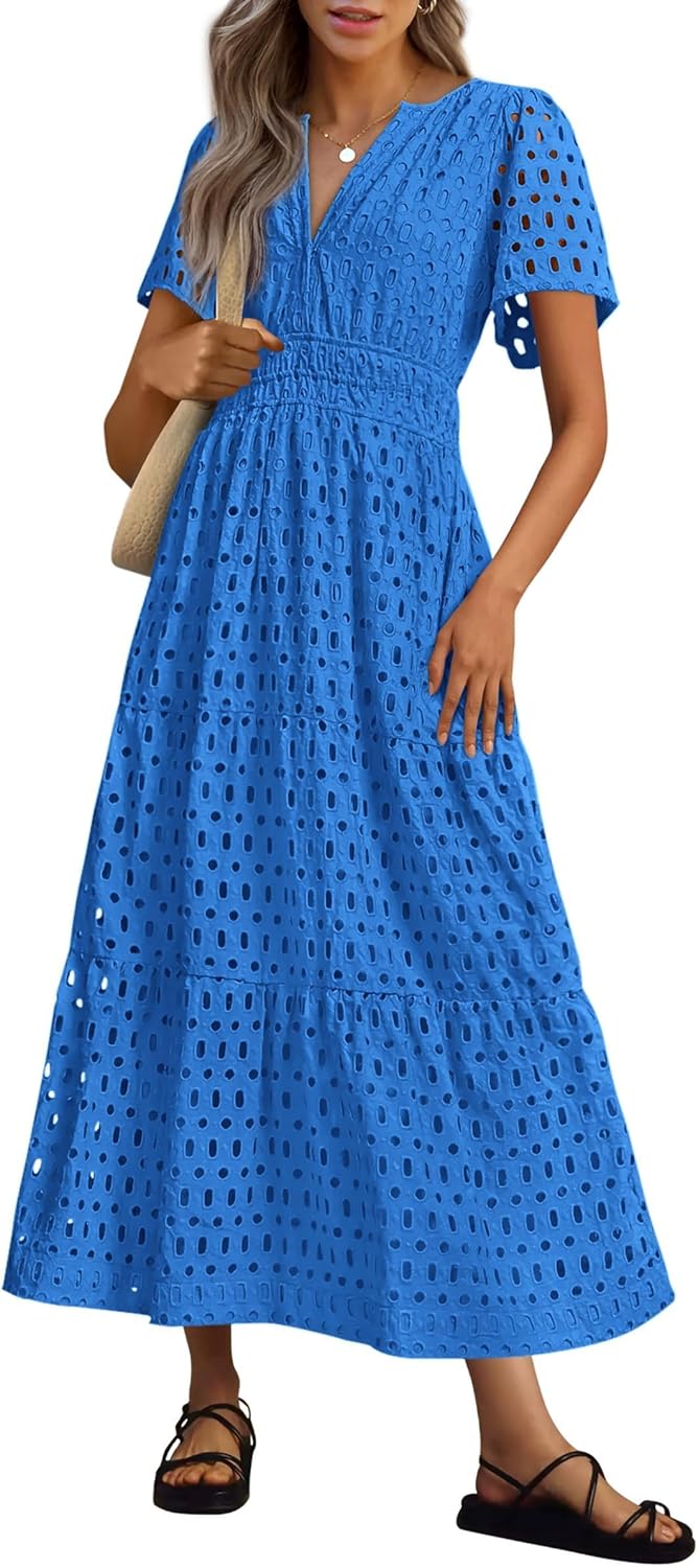 PRETTYGARDEN Womens Summer Maxi Dress for Beach Vacation Style