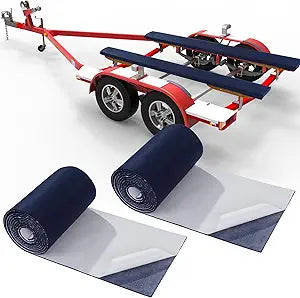 HOMBYS 2 Piece Boat Trailer Bunk Carpet with Adhesive 13ft x 12in