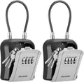 Puroma Lock Box Portable Key Lock Box - Secure Wall or Doorknob