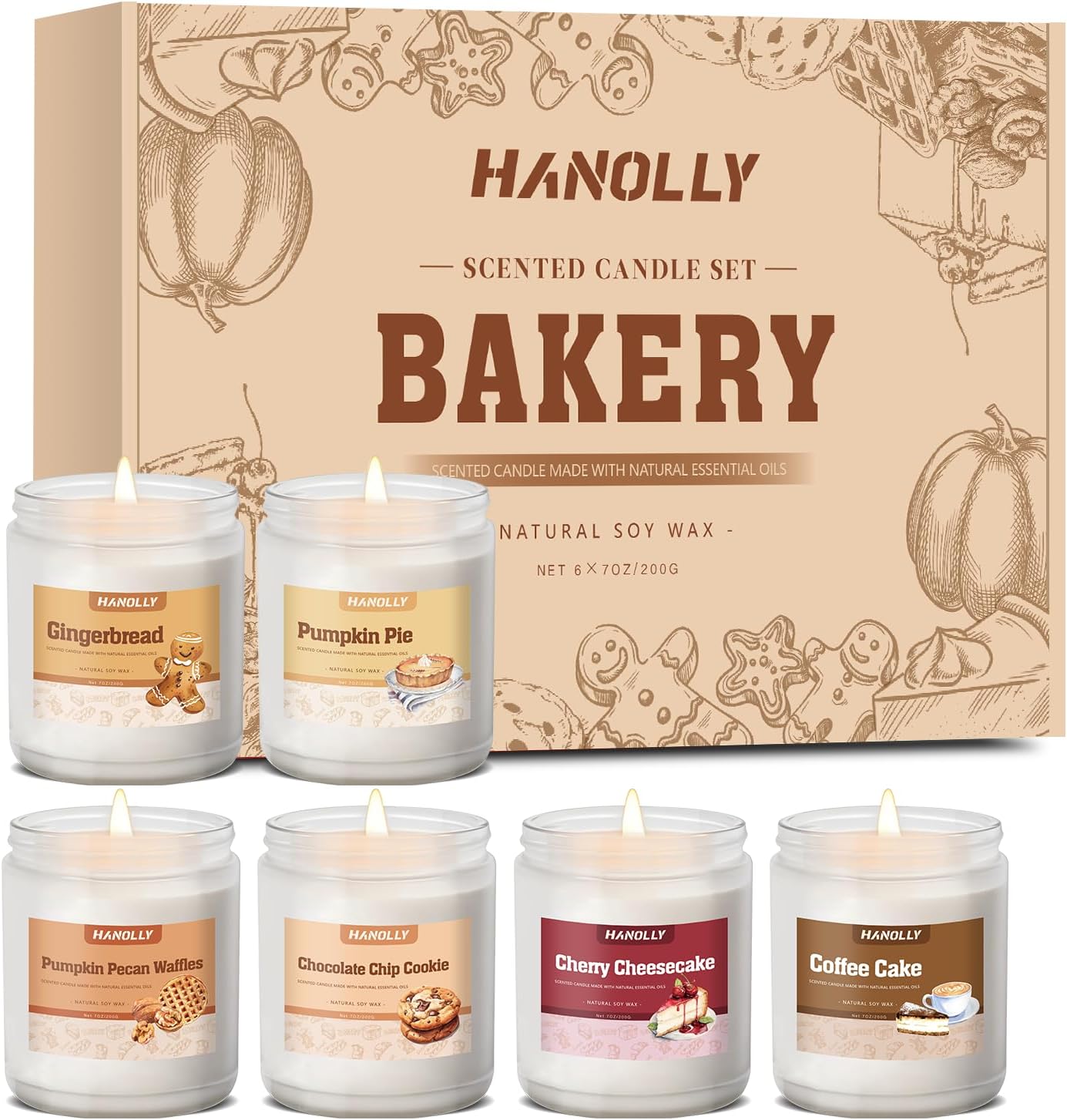 Halloween Fall Candles Set for Home Scented Aromatherapy Bliss