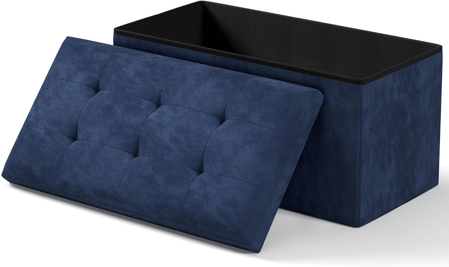 Folding Storage Ottoman Bench for Living Room and Bedroom Use