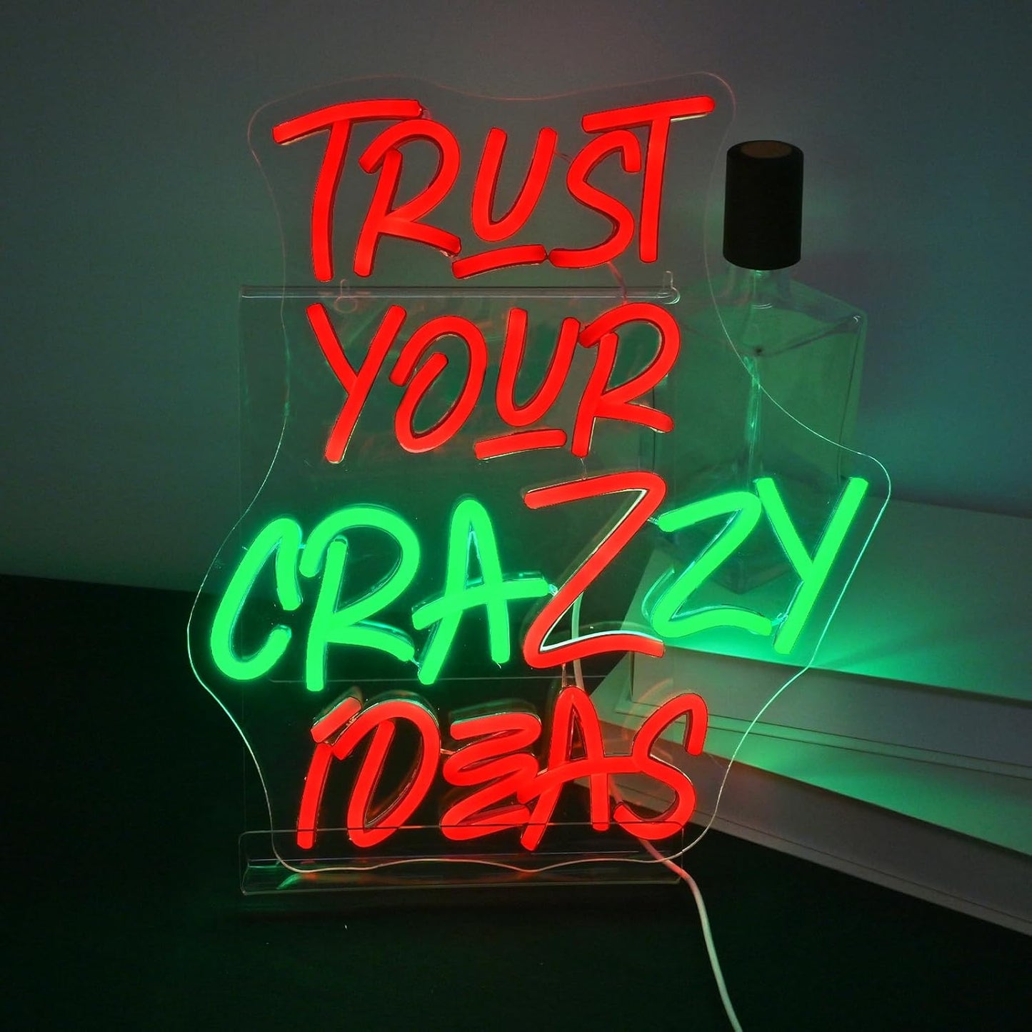 Trust Your Crazy Ideas Neon Sign for Unique Wall Decor
