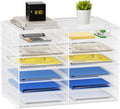 Lavatino 12 Compartments Paper Organizer for Desk - Space-Saving Mail